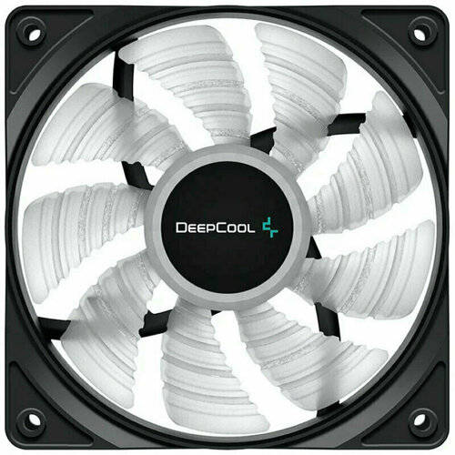 Вентилятор DEEPCOOL RF120W 120x120x25мм LED White подсветка, 1300об/мин, 1877492