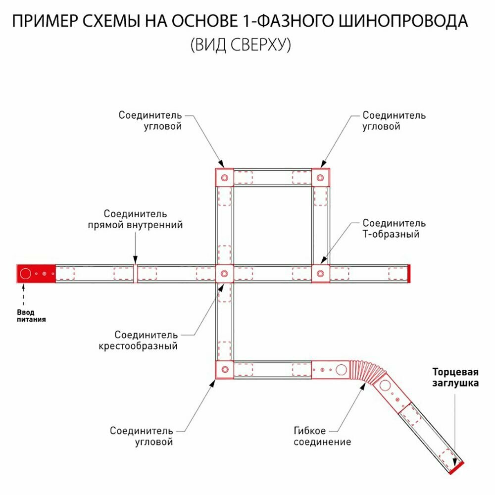 Соединитель для шинопроводов гибкий (UL-00006058) Volpe - фото №3