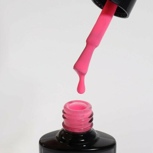 Гель лак для ногтей «GLOW IN THE DARK», 3-х фазный, 8 мл, LED/UV, люминесцентный, цвет розовый пунш (27)