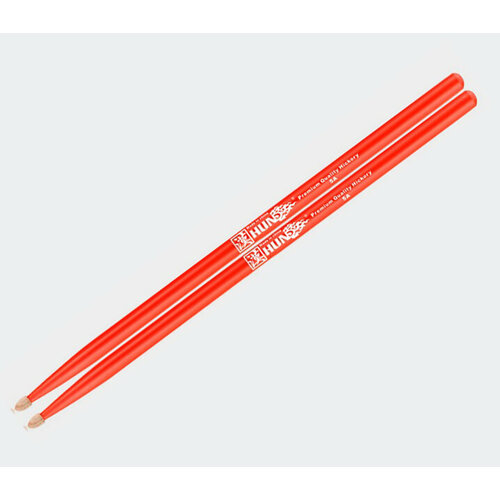 1010100201017 Colored Series 5A RED Барабанные палочки, орех гикори, красные, HUN