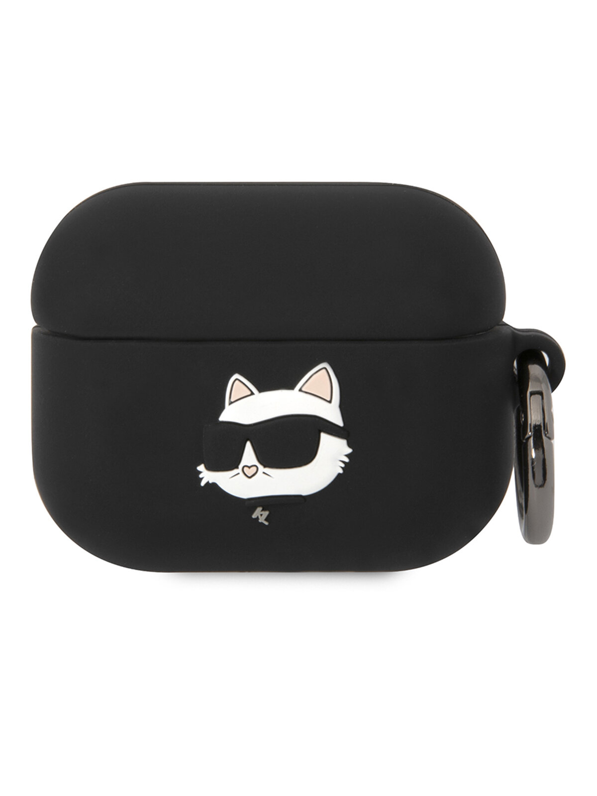 Lagerfeld для Airpods Pro чехол Silicone case with ring NFT 3D Choupette Black