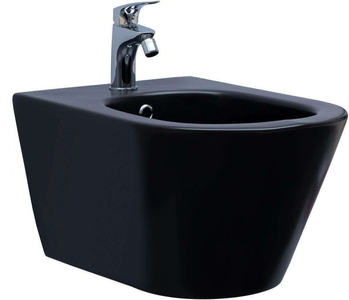 фото Биде подвесное Aquanet Lake черный матовый