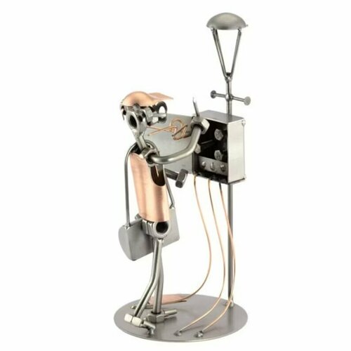 Оригинальная металлическая статуэтка / статуэтка ручной работы Электрик