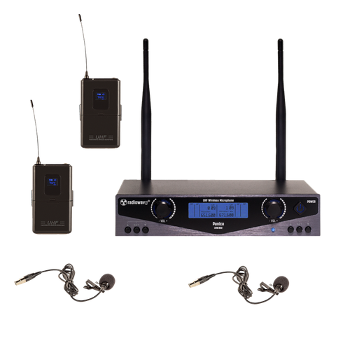 Radiowave UCS-802 радиосистема с 2 петличными микрофонами с выборной частотой 1892600₽