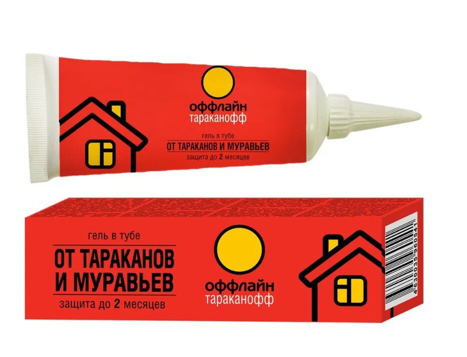 Гель от тараканов и муравьев Тараканофф оффлайн  туба 75 мл
