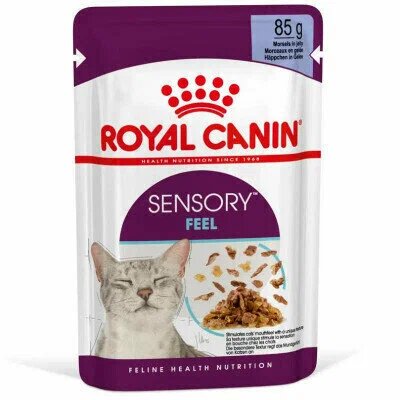 Влажный корм для кошек Royal Canin Sensory Feel 12 шт. х 85 г (кусочки в желе)