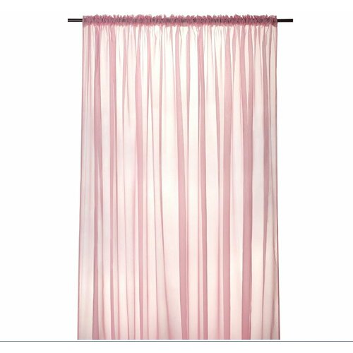Тюль Ikea Revlummer/ Икеа Ревлуммер на ленте, 300х300 см, 1 шт, розовый