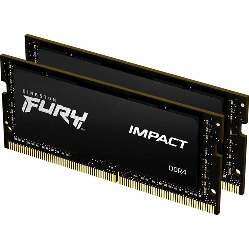Оперативная память KINGSTON FURY Impact SODIMM DDR4 64GB 2x32GB 3200 MHz KF432S20IBK264 1876000₽