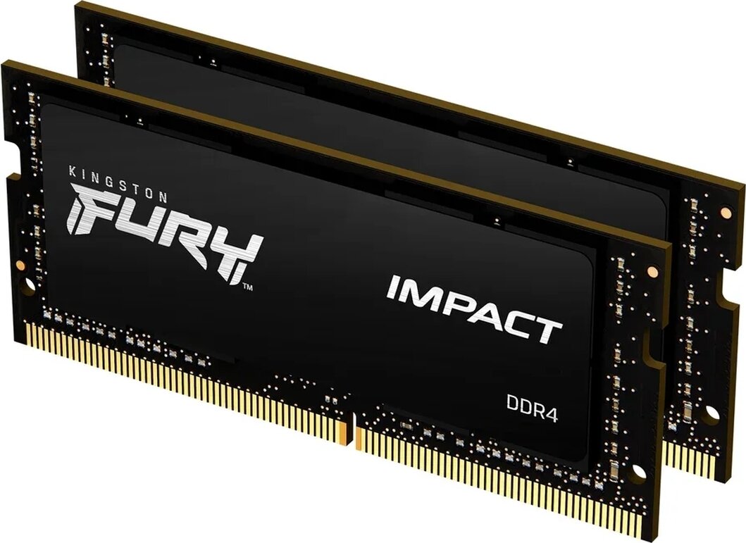 Оперативная память KINGSTON FURY Impact SODIMM DDR4 64GB (2x32GB) 3200 MHz (KF432S20IBK2/64)