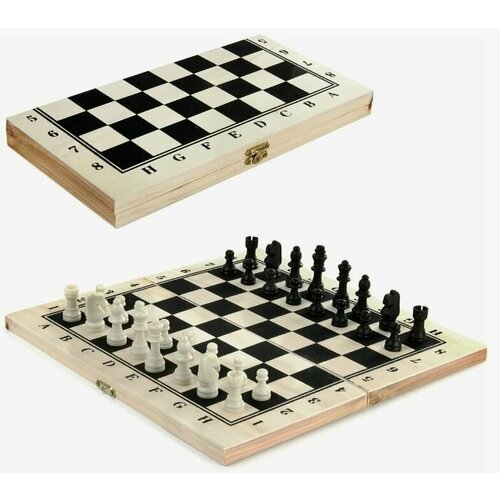 Игра настольная шахматы деревянные 24x12 см настольная игра для детей шахматы в коробке от 6 лет b04
