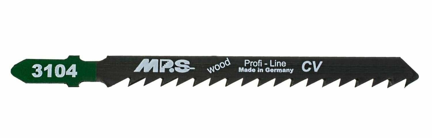 Пилка для лобзика по дереву фанере МДФ MP.S 3104 75/100*4 мм прямой быстрый рез (5 шт.)