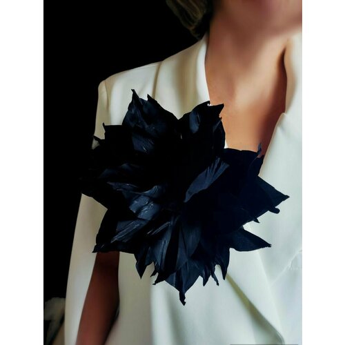 Брошь, черный