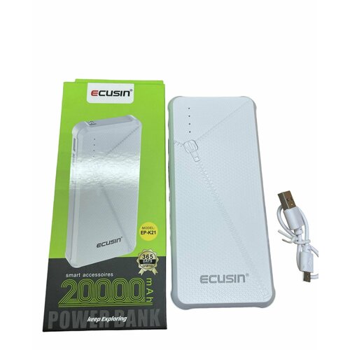 Повербанк Портативный аккумулятор ECUSIN EP-K21 20000 mAh 24A Внешний аккумулятор 150000₽