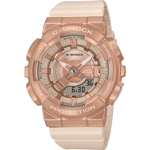 Наручные часы CASIO G-Shock GM-S110PG-4A, розовый, золотой наручные часы casio gm s110pg 1a