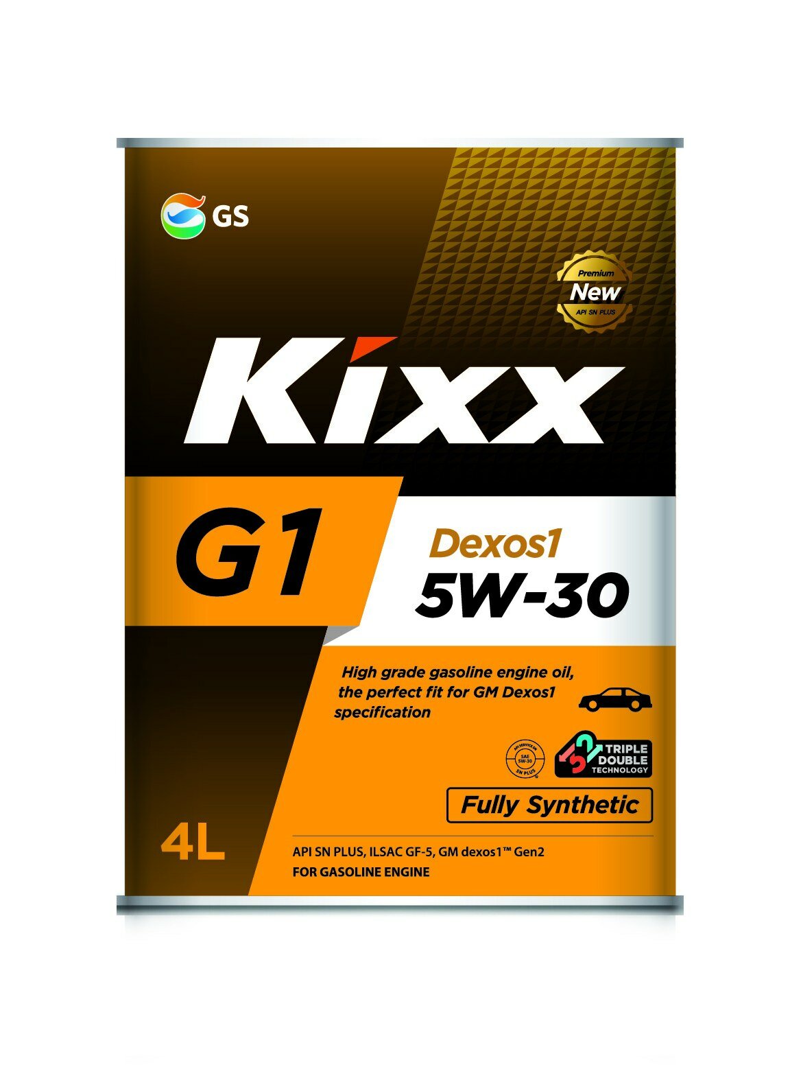 Масло моторное kixx g1 dexos1 sn plus 5w-30 синтетическое 4 л l210744te1