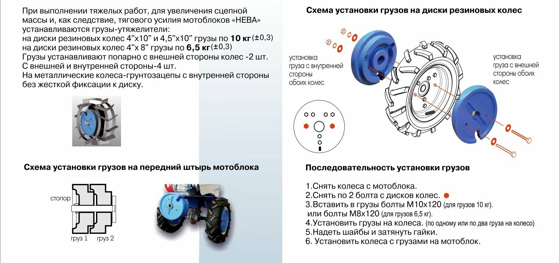 Груз-утяжелитель Нева D8" 005670092-08