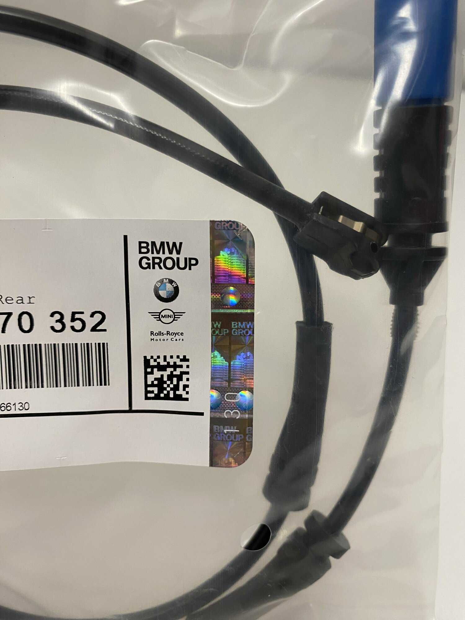 Датчик износа тормозных колодок задний БМВ / BMW 34356870352 — фото 1