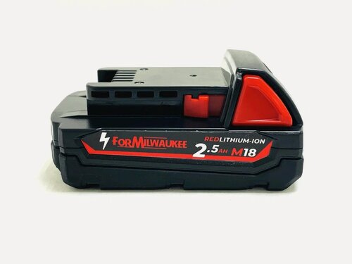 Изображение товара Аккумулятор для Milwaukee M18 Fuel 2,5Ah Li-ion, Sigma-battery SBMLW18-2.5, аккумуляторная батарея Milwaukee