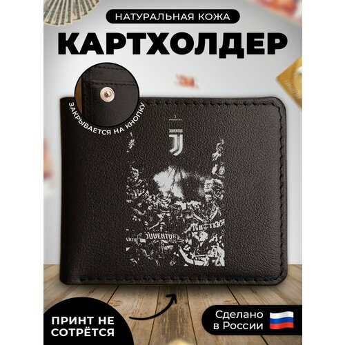 фото Визитница russian handmade kup152, натуральная кожа, 6 карманов для карт, черный