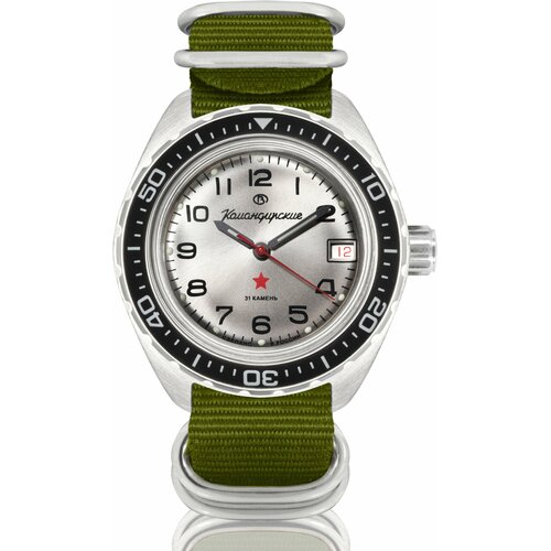 фото Наручные часы восток командирские, зеленый
