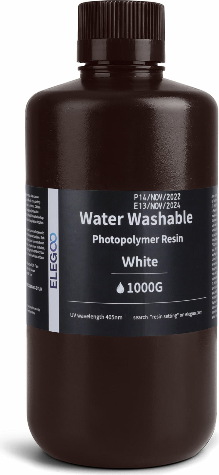 Фотополимер Elegoo Water Washable Resin белый 1 л