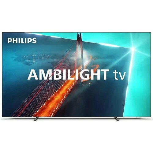 Телевизор 55″ Philips 55OLED718, OLED, 4K UHD, Google TV, Ambilight