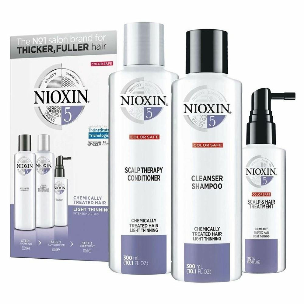 Набор Nioxin Hair System Kit 5, набор XXL: 300 мл + 300 мл + 100 мл