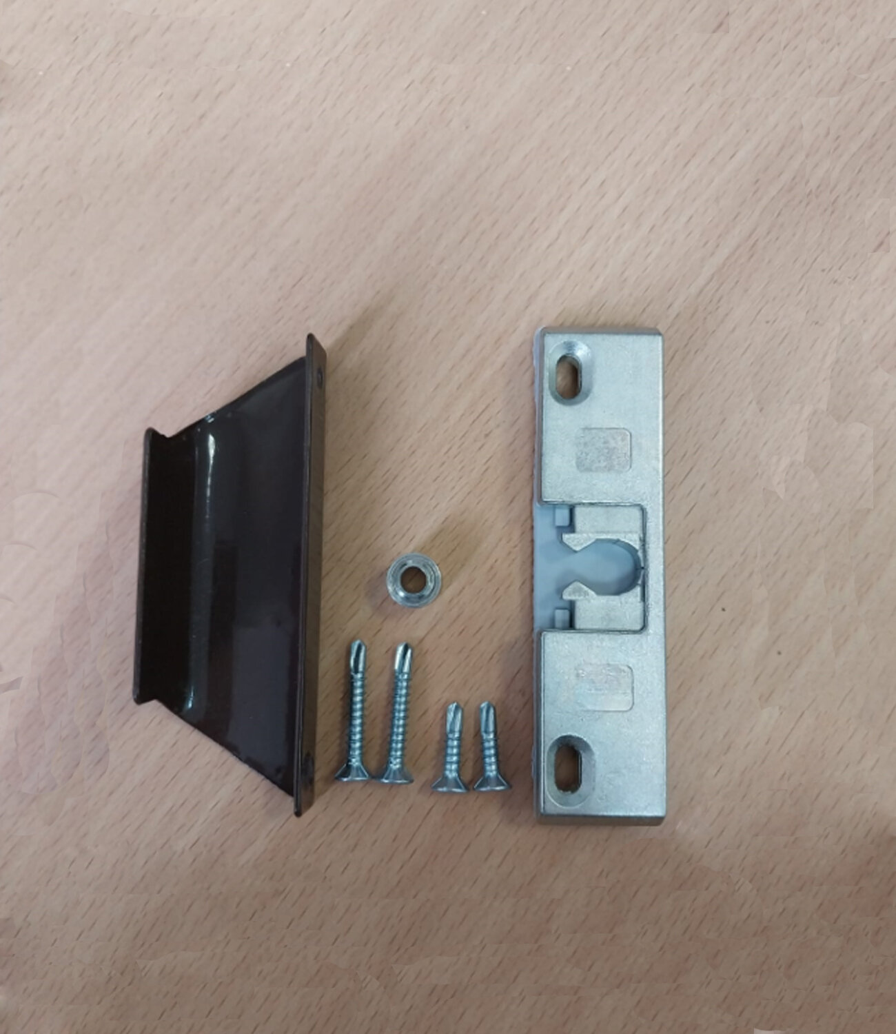 фото Балконный набор: защелка системы 13 мм + ручка-зацеп цвет белый