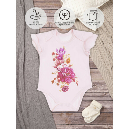 Боди LITTLE WORLD OF ALENA, размер 80-86, розовый, фуксия