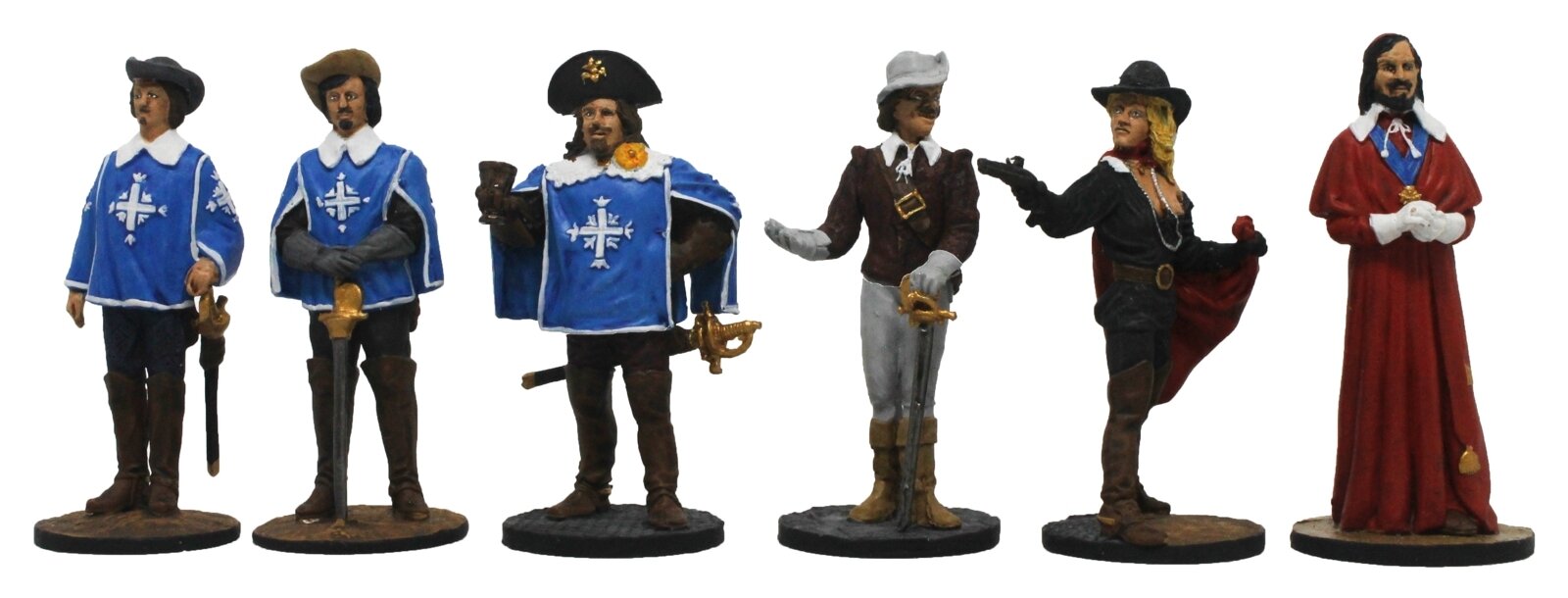 "Киногерои: Четыре мушкетера и Кардинал" №16РТ (6 п1) в картонной коробке набор оловянных солдатиков полуколлекционный покрас