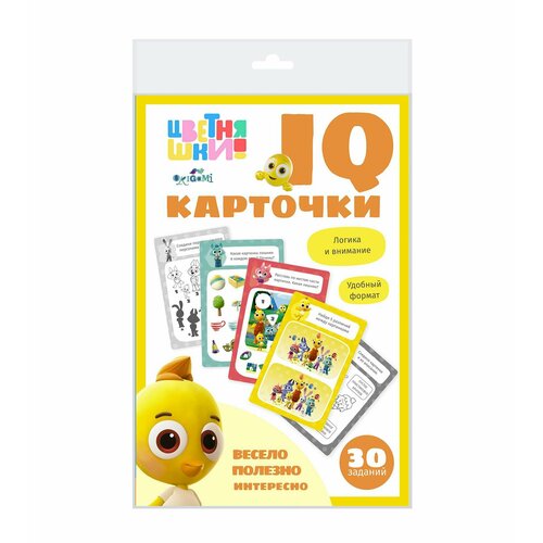 Настольная игра IQ-карточки Логика и внимание - Цветняшки [07988]