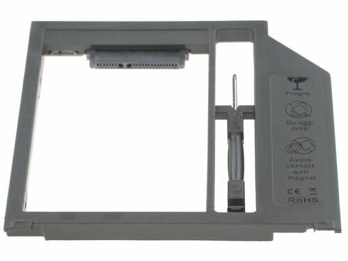 Адаптер оптибей Espada SА95 (optibay, hdd caddy) SATA/miniSATA (SlimSATA) 9,5мм для подключения HDD/SSD 2,5” к ноутбуку Apple вместо DVD — фото 8