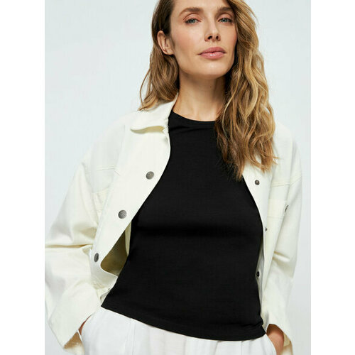 фото Футболка zarina, размер m (ru 46), черный