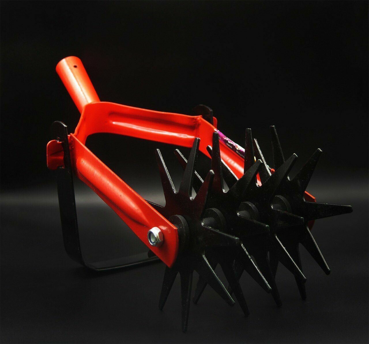 фото Культиватор ручной ротационный для рыхления земли "Сатурн", 40х19 см, без черенка