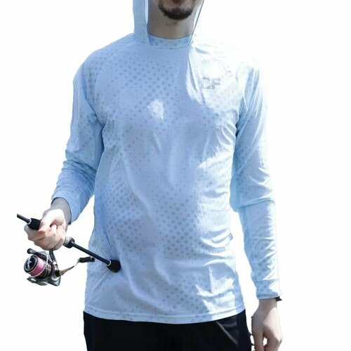 фото Худи crazy fish, размер 2xl, голубой