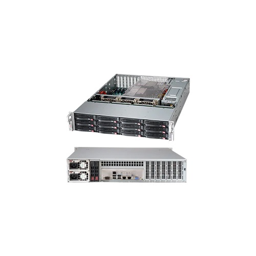 Шасси серверное Supermicro SuperChassis 2U 826BAC12-R1K23LPB/ HDD(12)LFF+opt. HDD(2)SFF/7xLP/2 x1200W/Backplane 12xSAS3/SATA3/NVMe4 (CSE-826BAC12-R1K23LPB) серверный корпус 2u supermicro cse 216be1c4 r1k23lpb 2 х 1200 вт чёрный