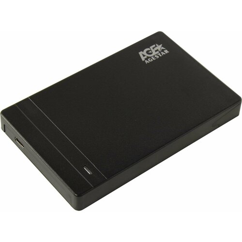 Внешний корпус для HDD/SSD AgeStar 31UB2P3C SATA USB3.2 алюминий черный hotswap 2.5"