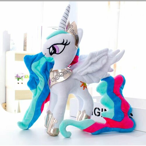 Мягкая игрушка My Little Pony Celestia Пони Селестия, 40 см hasbro my little pony doll princess celestia cadence princess luna twilight sparkle baby girl pretend cute unicorn toys