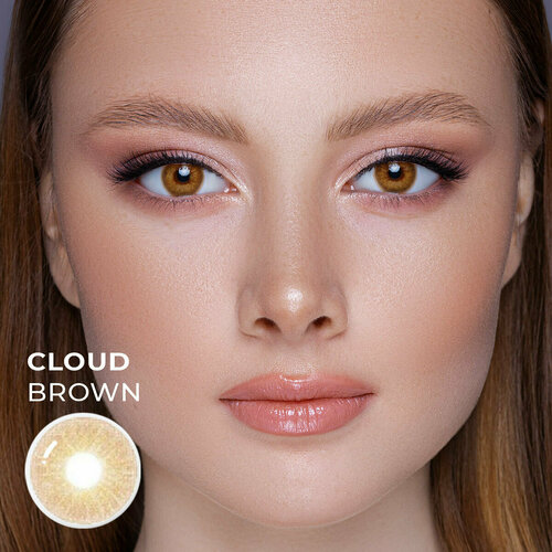 Цветные контактные линзы URBAN LAYER ru Cloud Brown -4.75, 2шт