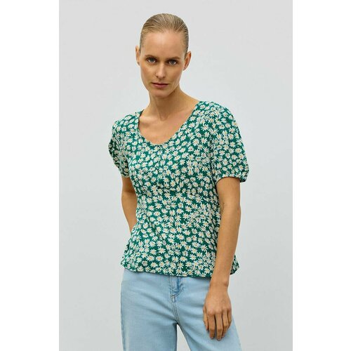 Блуза Baon, размер 50, зеленый блуза baon b1724010 размер 50 зеленый