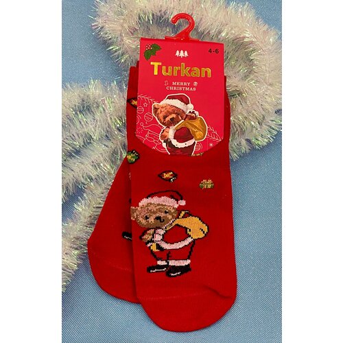 Носки Turkan размер 4-6, красный, желтый носки turkan размер 6 8 красный синий