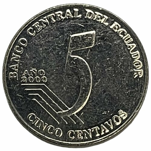 Эквадор 5 сентаво 2000 г. куба 5 сентаво 2000 г