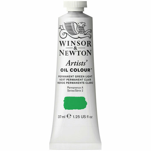 Краска масляная профессиональная Winsor&Newton "Artists Oil", 37мл, перманентный светло-зеленый, 3 штук, 316832