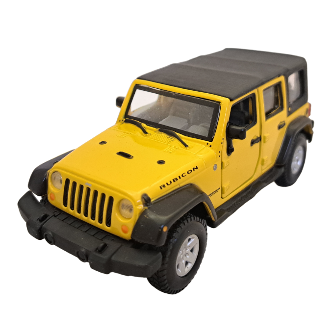 Коллекционная металлическая модель Jeep Wrangler Unlimited Rubicon 1:32 Bburago 18-43000 yel