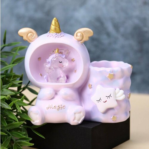 Ночник ILikeGift подставка для канцелярских принадлежностей Magic unicorn pink 2104-22