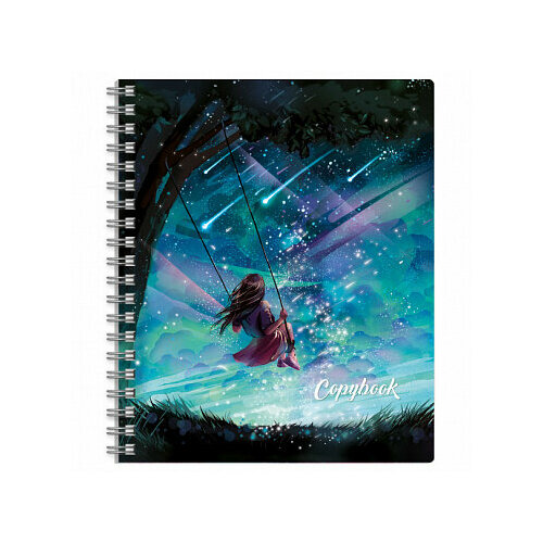 Аниме тетрадь COPYBOOK, 80 Л. клетка, АРТ. 61247/ 5 аниме /гребень ПО длинной стороне