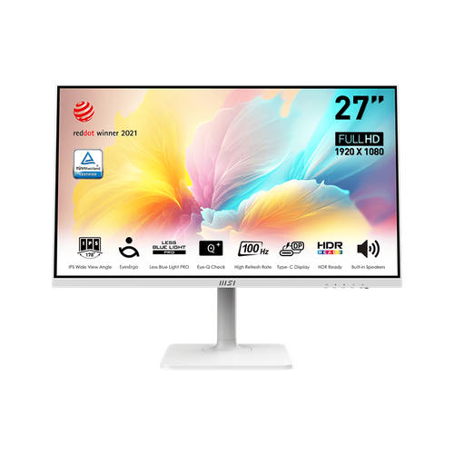 Монитор MSI PRO MP2712PW 27 169 FHD1920x1080 IPS Flat1msMPRT10001100M1300nit178178 HDMI 14 USB-C Speaker Tilt Swivel Height Pivot VESA100Hz White1y war-ty 9S6-3PA49H-200 2465600₽