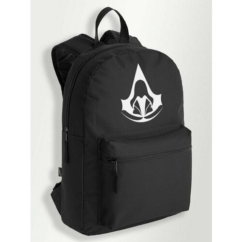 Черный школьный рюкзак с принтом игры Assassins Creed Эцио Аудиторе Коллекция - 48 assassins creed эцио аудиторе коллекция ps4 рус