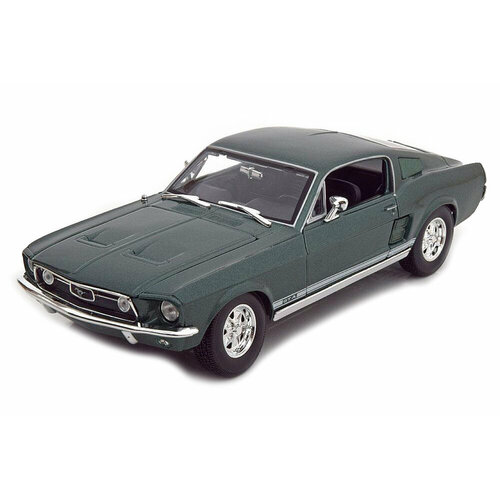 Ford mustang gta fastback 1967 green metallic / форд мустанг зеленый сборная модель автомобиля ford mustang gt 1967 металл 1 24 maisto