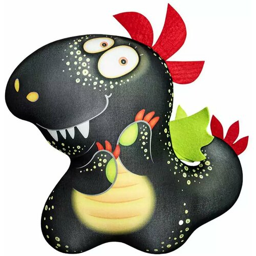 Мягкая игрушка Дракон Плюшка - антистресс 28 см 23аси01ив-1 черный 1199₽
